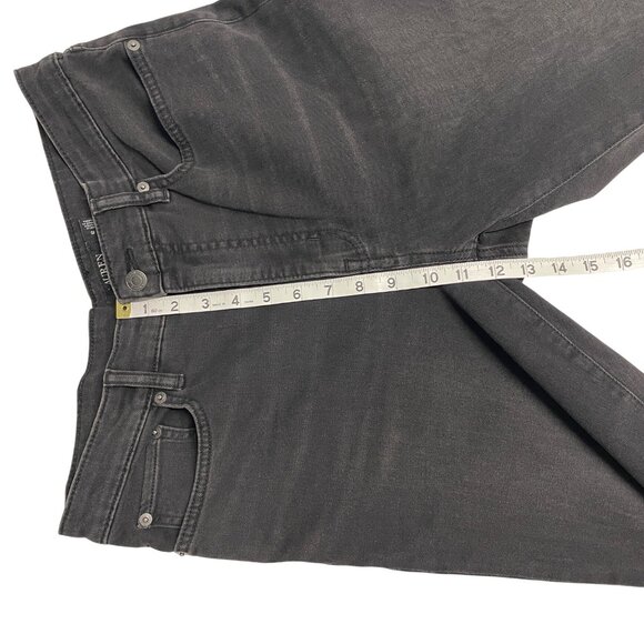LAUREN RALPH LAUREN JEANS WOMENS 12 HIGH RISE STRAIGHT STRETCH SKINNY BLACK - Picture 11 of 12